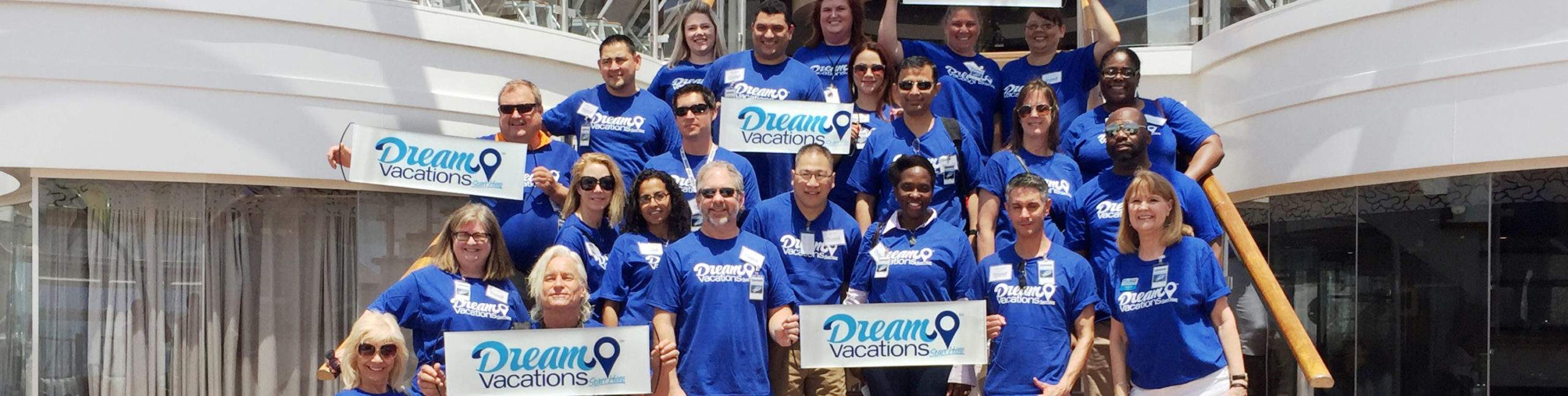 A group of advisors on a cruise ship