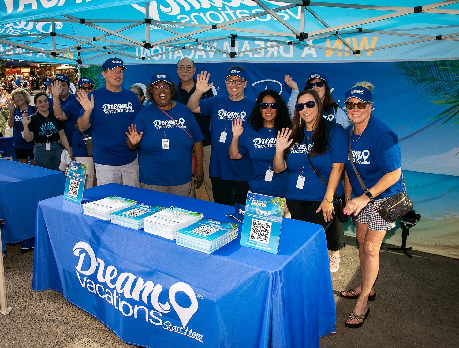 Dream Vacations Advisors at a vendor table